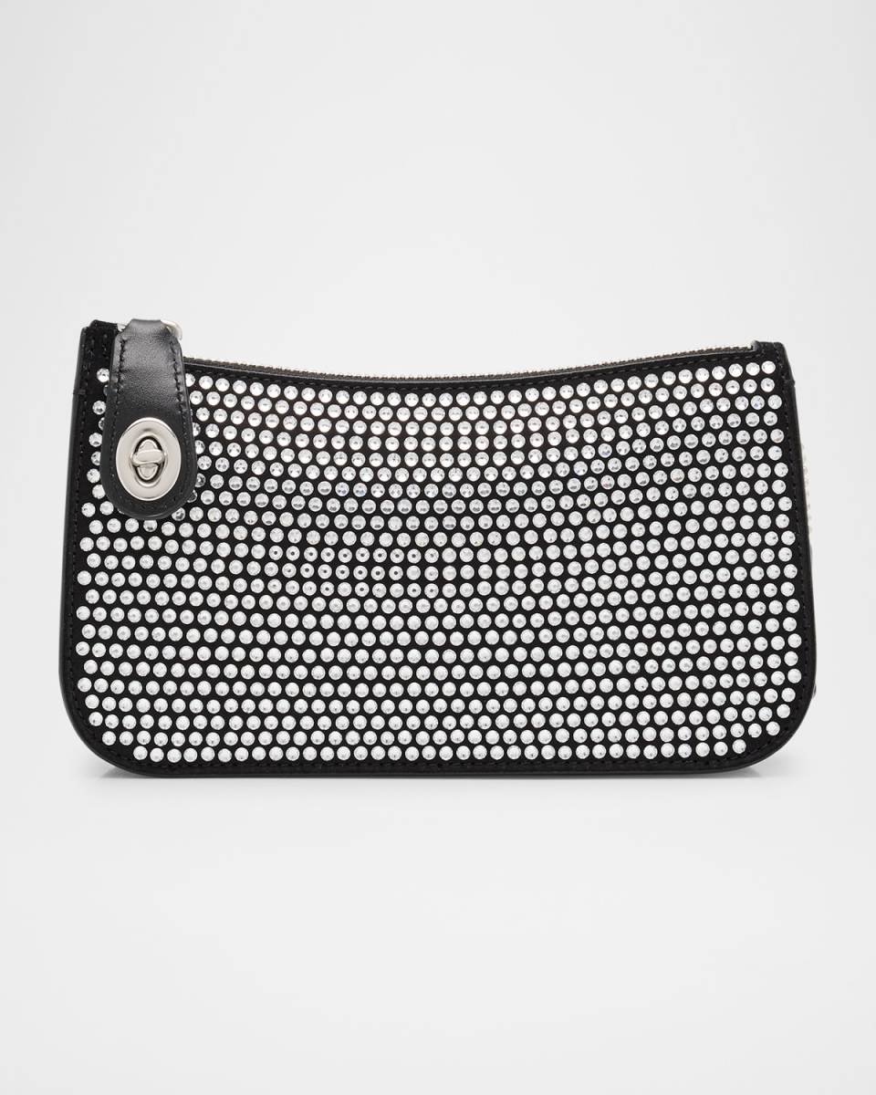 Penn Crystal Zip Shoulder Bag